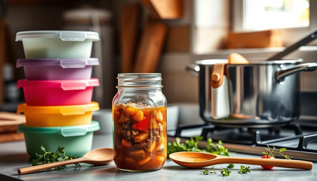 storage and reheating homemade soup