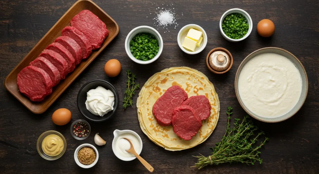 Beef Wellington Crepe Recipe Ingredients