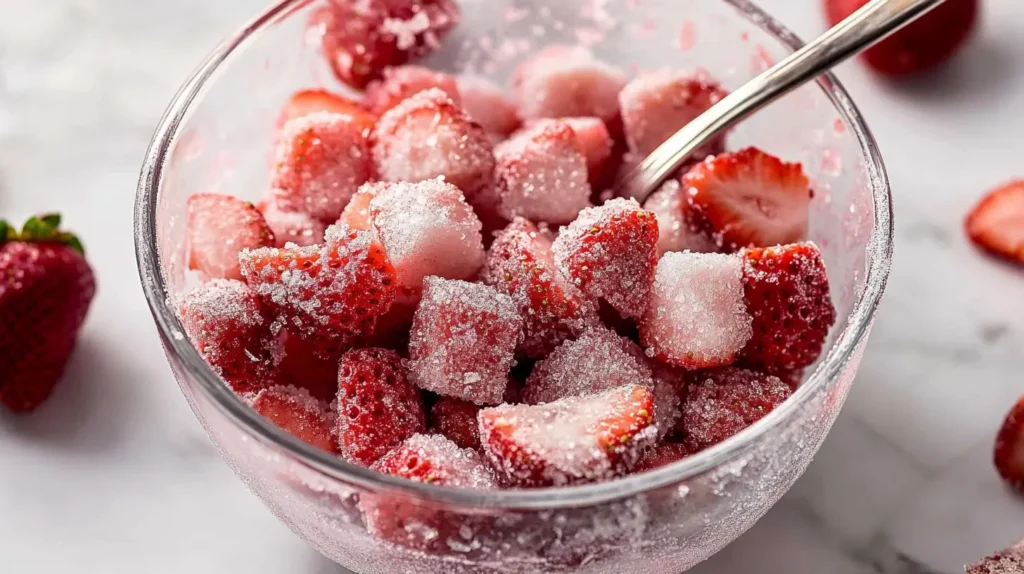 Chopped Strawberries